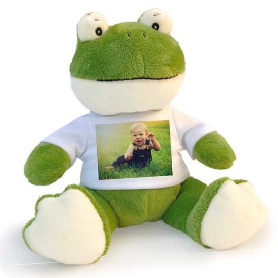Ranocchia peluche personalizzata con foto o dedica