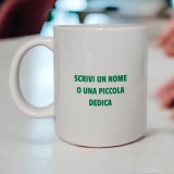 Tazza simpatica personalizzata "Felicità è svegliarsi e realizzare che è domenica"