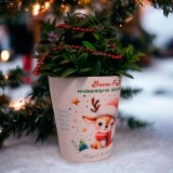 Vasetto di Natale per la maestra, regalo personalizzato con nome maestra e nomi bambini