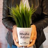 Vaso regalo personalizzato per la maestra, con nome maestra classe e anno scolastico