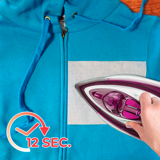 Etichette termo adesive tonde personalizzate con logo testo o immagine