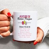 Regalo per Pasqua per la maestra, tazza personalizzata con nomi bambini