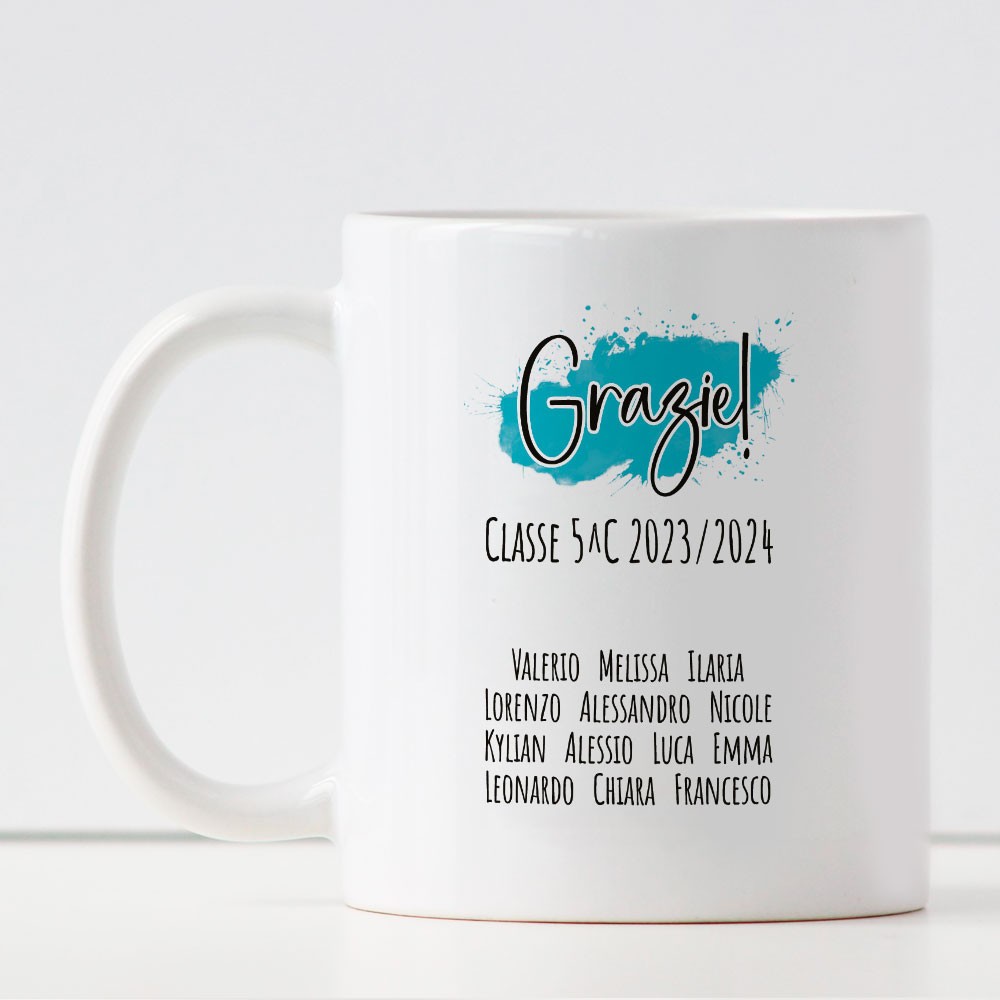 Tazza regalo con maestro Avatar con stella personalizzato con vestiti, viso, capelli, e classe
