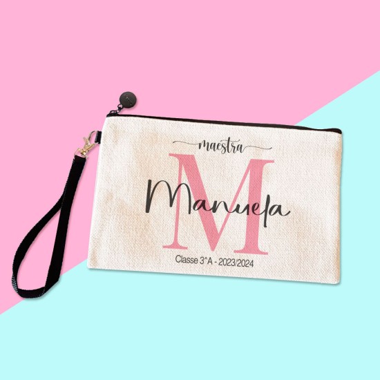 Pochette/astuccio regalo per la maestra con monogram