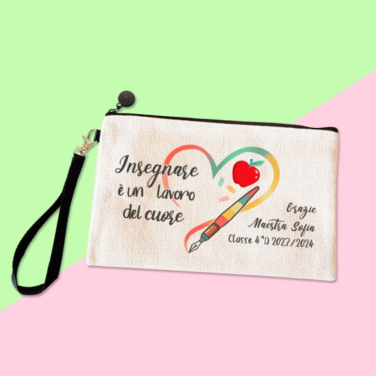 regalo maestra pochette