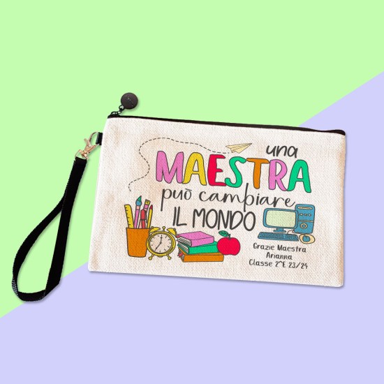 Pochette astuccio regalo per la maestra