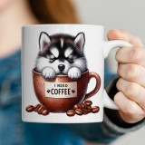 Tazza personalizzata con cane e nome o dedica - Tenero cucciolo regalo