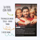 Quadro per il papà stile film Netflix, regalo originale per la Festa del papà, personalizzato con foto, descrizione e nomi