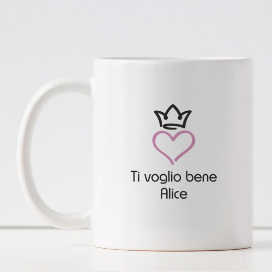 Tazza regalo per la madrina, personalizzata con nome e dedica