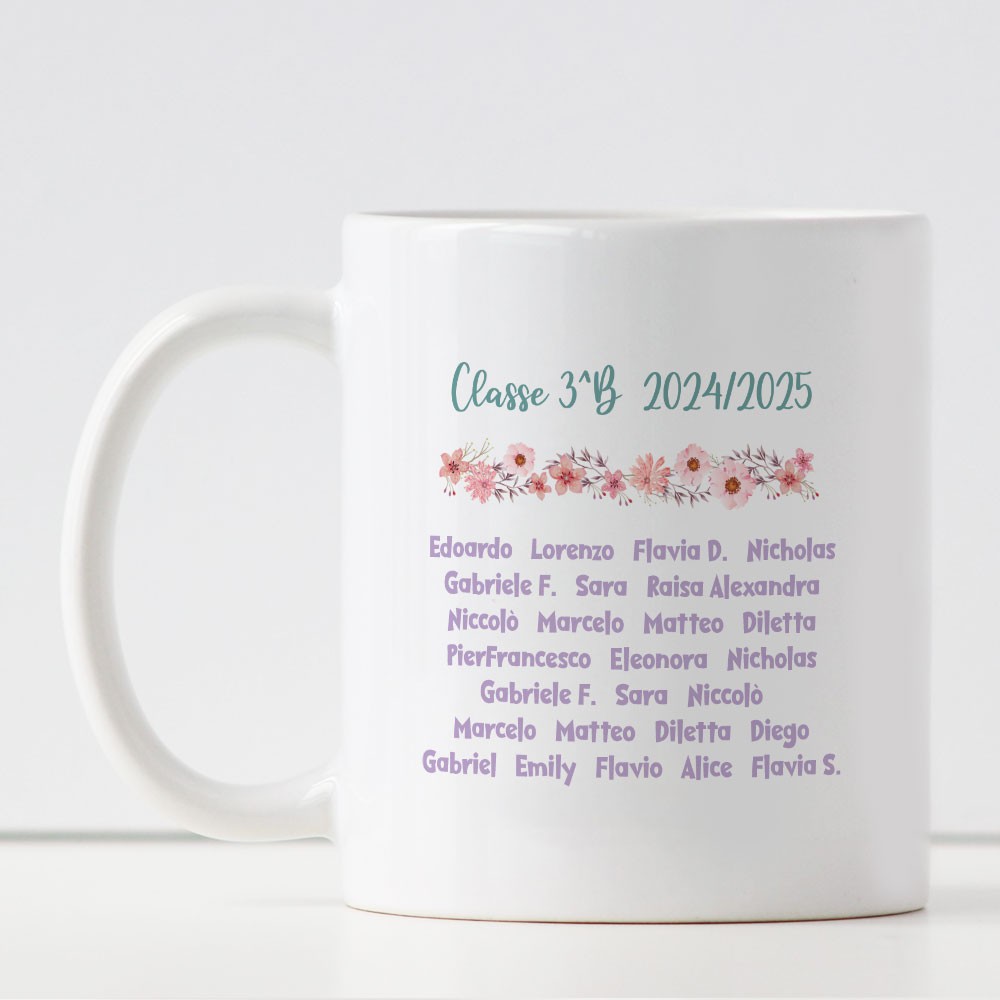 copy of Regalo per Pasqua per la maestra, tazza personalizzata con coniglietto, nome maestra e nomi bambini
