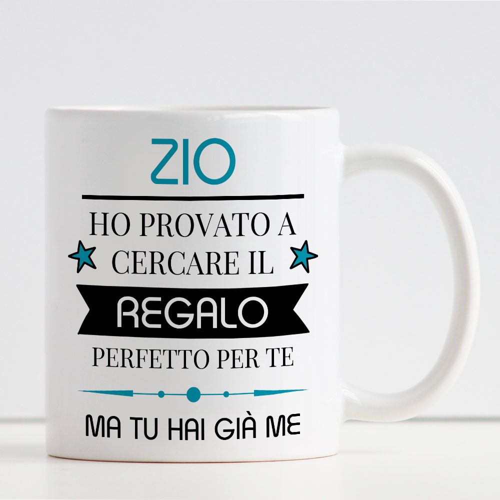 Tazza regalo per lo zio, personalizzata con nome e dedica
