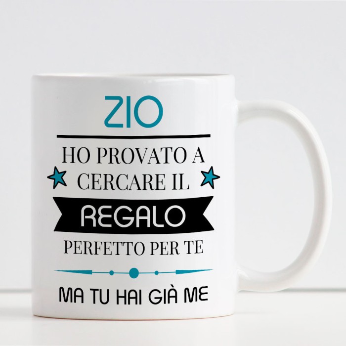 Tazza regalo per lo zio, personalizzata con nome e dedica