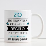 Tazza regalo per lo zio, personalizzata con nome e dedica
