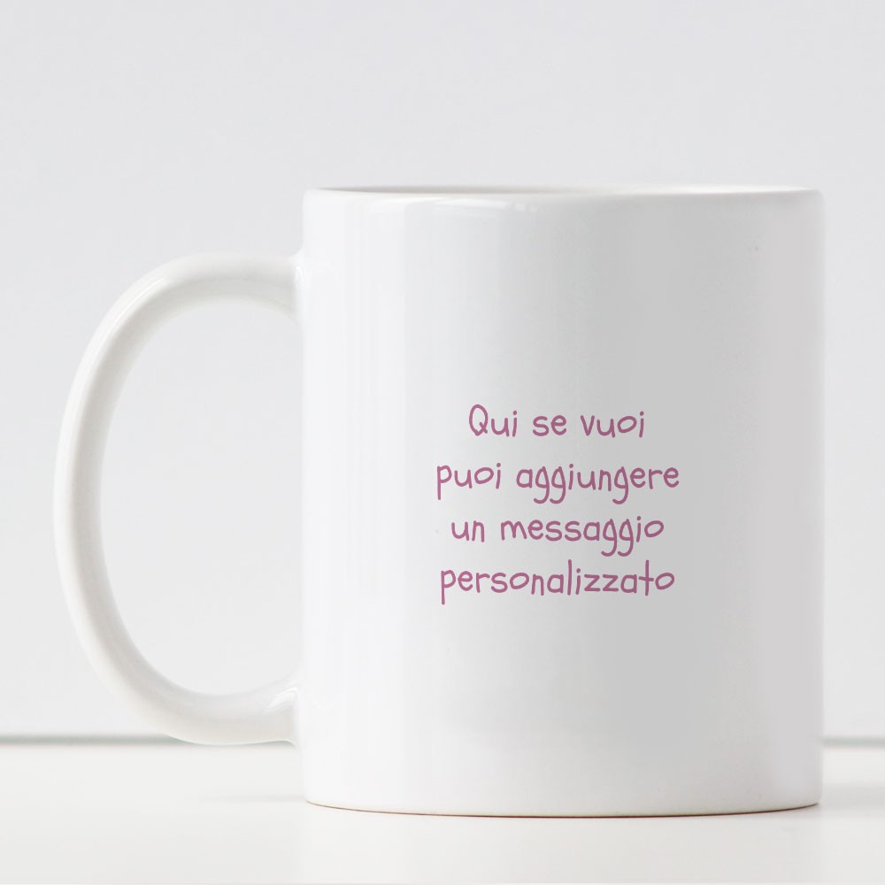 Idea regalo per amica, collega, sorella, tazza personalizzata avatar ragazza, nome e dedica opzionale
