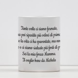 Tazza per la mamma personalizzata con una toccante dedica e nome