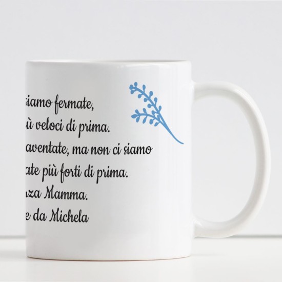 Tazza per la mamma personalizzata con una toccante dedica e nome