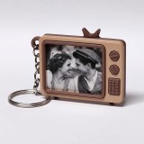 idea regalo vintage portachiavi Retro TV in stampa 3D – Mini cornice porta foto vintage, idea regalo nostalgica e originale