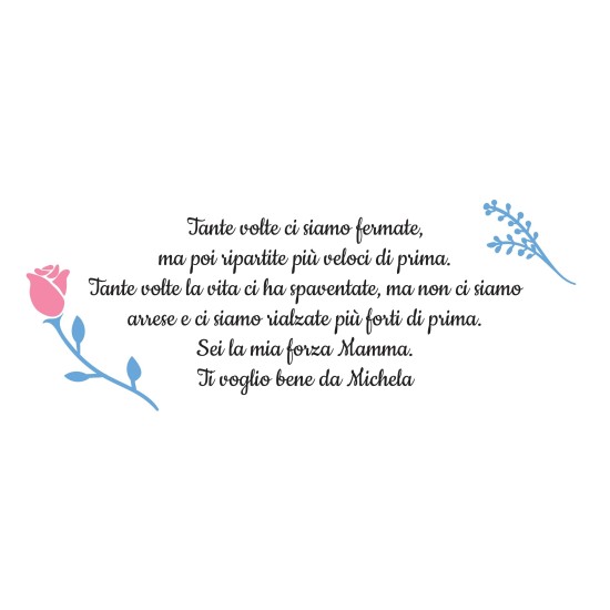Tazza per la mamma personalizzata con una toccante dedica e nome
