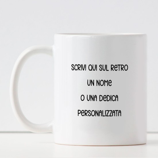 Tazza personalizzata Il mio posto preferito è accanto a te, ispirata Lilli e vagabondo