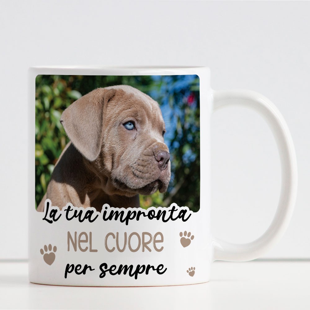 Tazza con Foto Cane Gatto Personalizzata – La tua impronta nel cuore per sempre