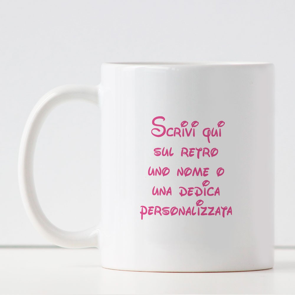Tazza divertente e ironica per amica collega "prenditi una gioia! Ora posala che non è tua!" con nome o dedica