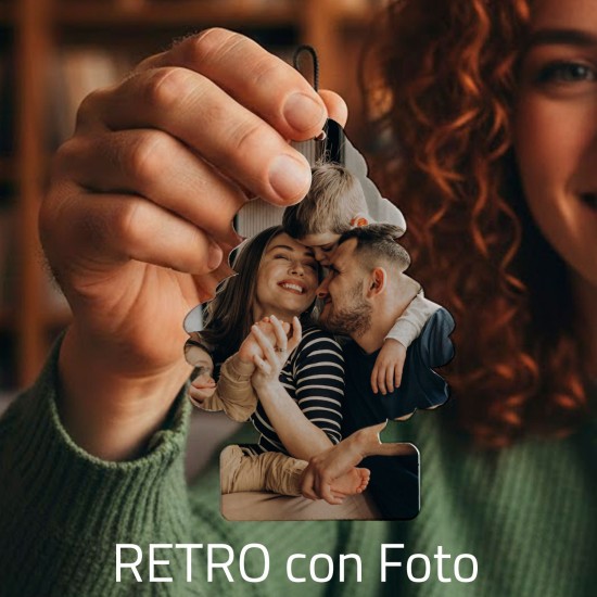 Regalo per la festa del papà deodorante albero per macchina personalizzato con foto e dedica papà aggiustatutto