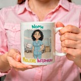 Tazza personalizzata per infermiera con avatar e nome
