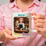 Tazza Personalizzata mestiere barista con Avatar – Regalo per Amica o Collega con Nome e Dedica