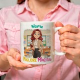 Tazza personalizzata per maestra o professoressa con avatar e nome