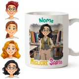 Tazza Sarta o Stilista Personalizzata con Avatar e Nome – Idea Regalo Originale