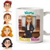 Tazza Avvocata o Notaia Personalizzata con Avatar e Nome – Idea Regalo Studio Legale