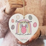 Regalo di Pasqua per la maestra dalla classe Cuore in ceramica personalizzato