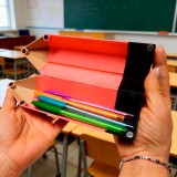 Astuccio matita idea regalo per la maestra, in bioplastica PLA, personalizzato con nome maestra e classe