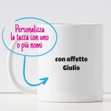 Tazza mamma super eroe "Wonder Mamma" e nome/nomi