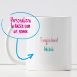 Tazza personalizzata per la mamma "Solo tu mi dai tutto senza chiedermi nulla in cambio"