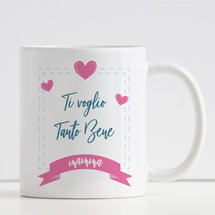 tazza mamma personalizzata "Ti voglio bene"