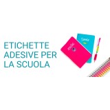 Etichette per la scuola adesive - Personalizzate con nome per materiale scolastico, matite e pennarelli