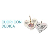 Cuori in ceramica personalizzati con dedica