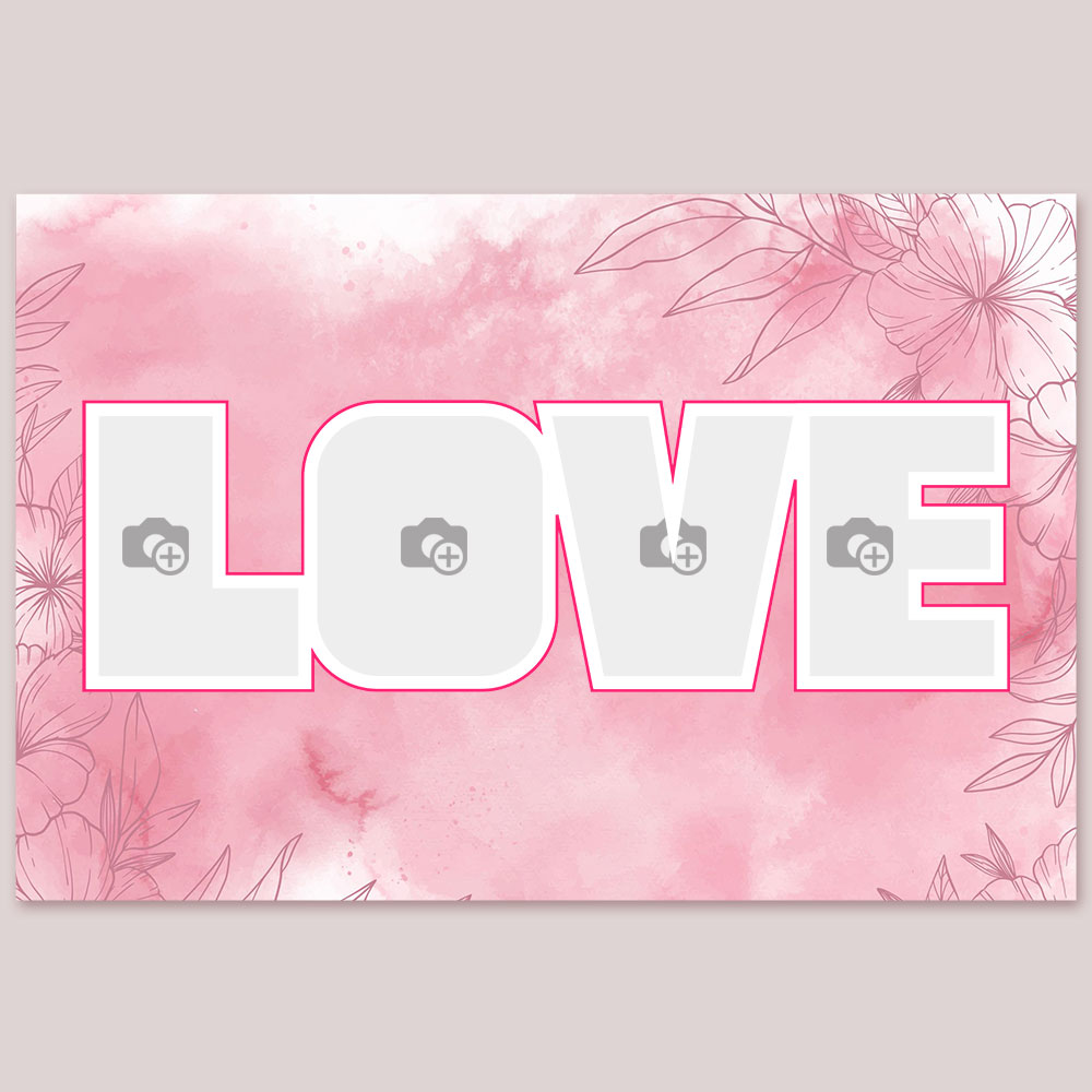 love print Quadro in Tela Personalizzato con Foto e Dedica spotify (25x35  cm)